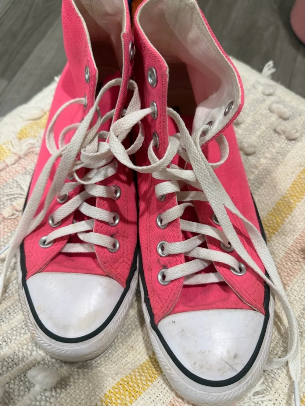👟 Converse Chuck Taylor All Star High Tops – Pink – Women’s 8.5 - Picture 2 of 6